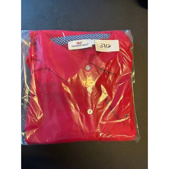 Vineyard Vines Undercollar Polo Dress Women's Size Medium Lighthouse Red Casual - Picture 10 of 10